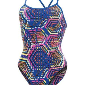 Dolfin Kids Reliance Hive V-Back Swimsuit - Multi Royal-0