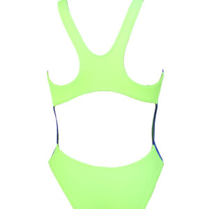 Akron Girls Babbitt Evo Bicolour Swimsuit – Blue / Fluro Green