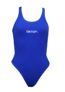 Akron Girls Babbitt Evo Bicolour Swimsuit - Blue / Fluro Green