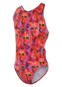 Maru Kids Cool Catz Rave Back Swimsuit - Coral