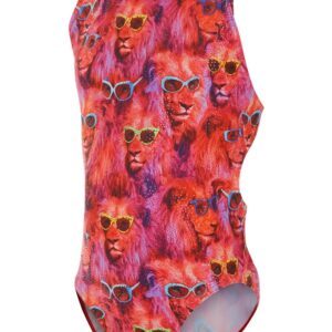 Maru Girls Cool Catz Rave Back Swimsuit - Coral