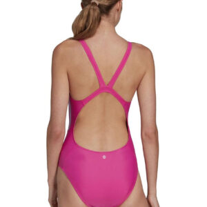 Adidas Women’s MID 3-Stripes Swimsuit – Pink/White