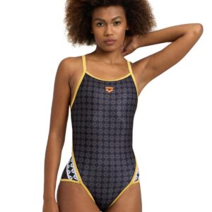 Arena 50th Anniversary Super Fly Back Swimsuit - Black/Multi Gold