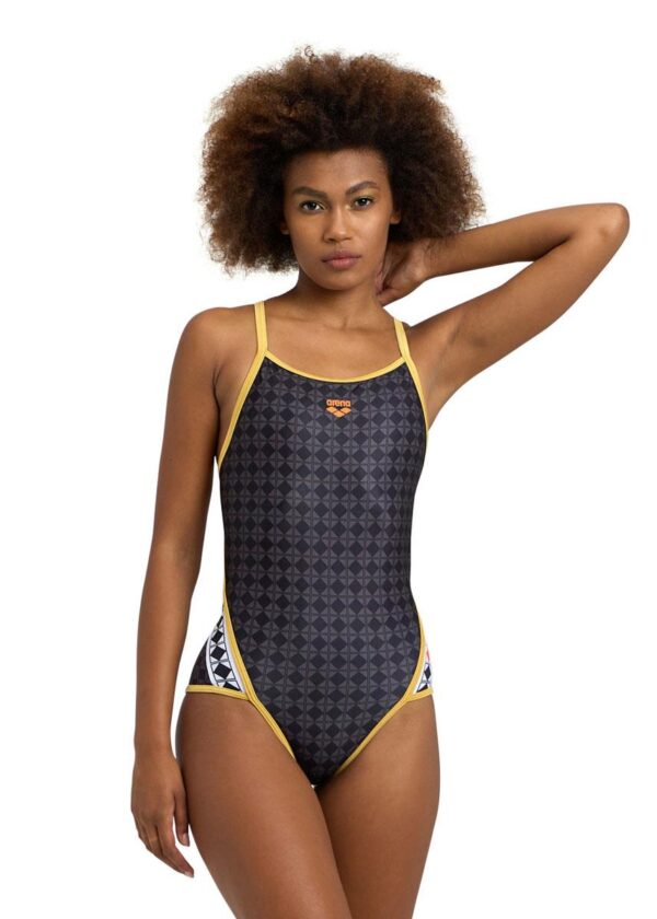 Arena 50th Anniversary Super Fly Back Swimsuit - Black/Multi Gold