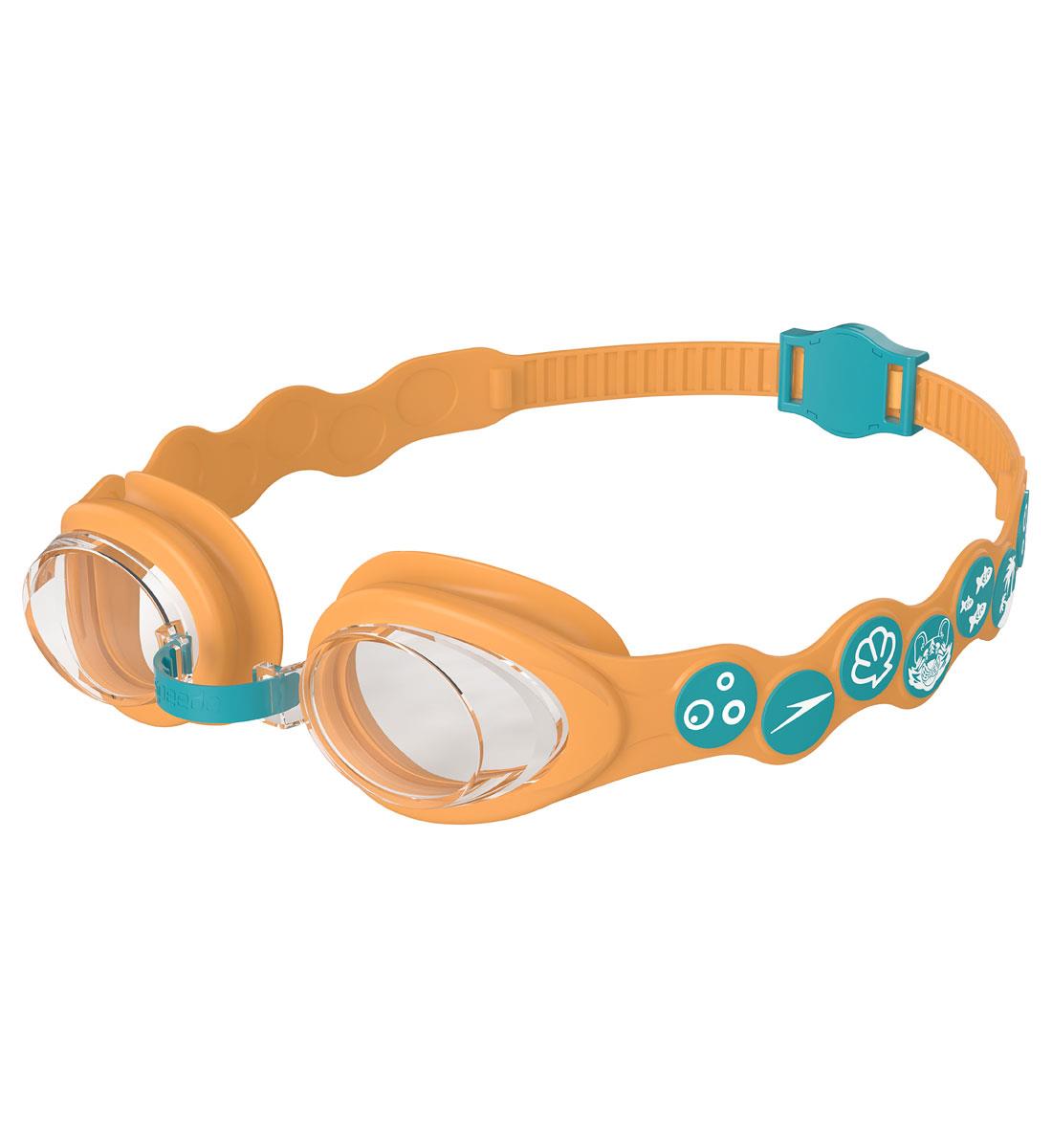 Speedo Infant Spot Goggle - Aquarium/Aanadi Orange/Clear-0