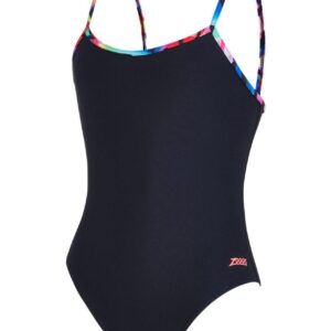 Zoggs Girls Rainbow Palms Classicback Swimsui