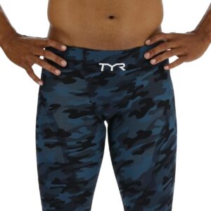 TYR Venzo Camo High Waist Jammer - Deep Teal Camo