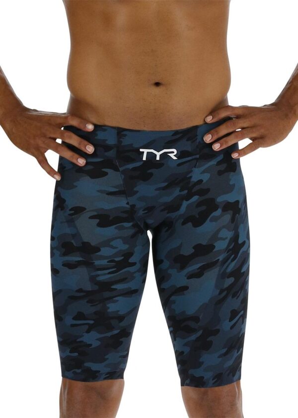 TYR Venzo Camo High Waist Jammer - Deep Teal Camo