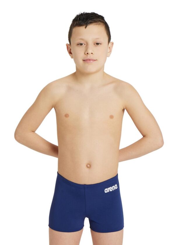 Arena Boy's Team Solid Swim Shorts - Navy/White