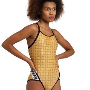 Arena 50th Anniversary Super Fly Back Swimsuit - Gold/Multi/Black
