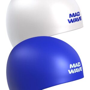 Mad Wave Reverse Champion Swim Cap White / Blue-0