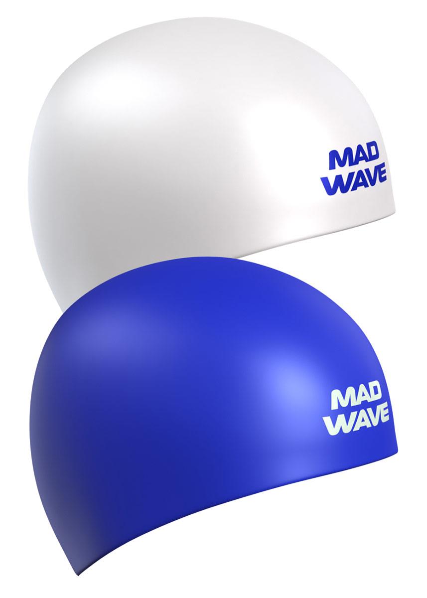 Mad Wave Reverse Champion Swim Cap White / Blue-0