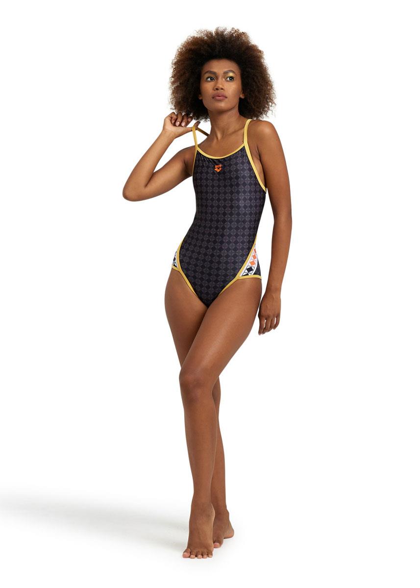 Arena 50th Anniversary Limited Edition Super Fly Back Swimsuit - Black/Multi Gold-574726