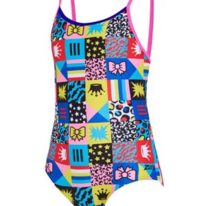 Zoggs Girls Starback Swimsuit - Crazy