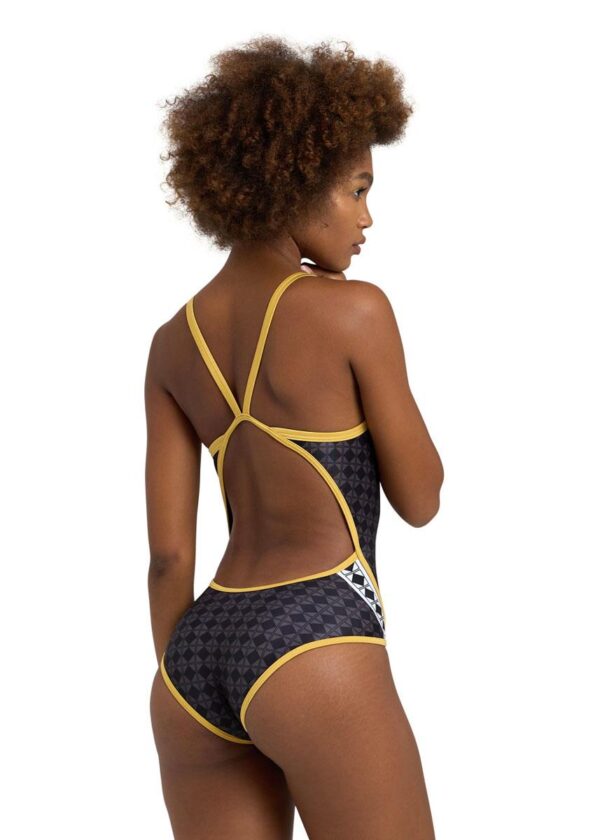 Arena 50th Anniversary Limited Edition Super Fly Back Swimsuit – Black/Multi Gold