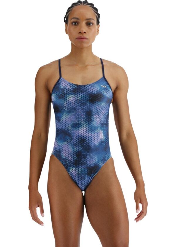 TYR Starhex CutoutFit Swimsuit - Blue Ice
