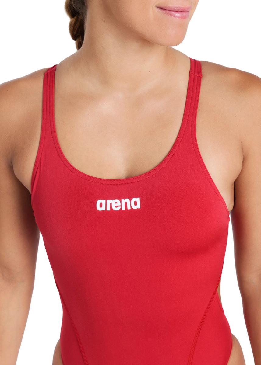 Arena Womens Team Swim Tech Swimsuit - Red/White-574821