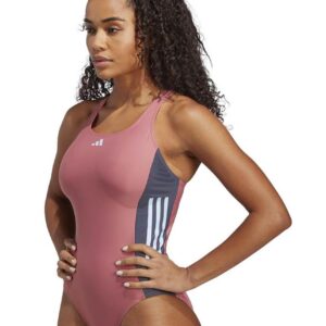 Adidas 3-Stripe Colourblock Swimsuit Pink/Navy Blue