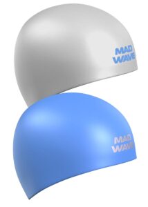 Mad Wave Reverse Champion Swim Cap Azure / Grey