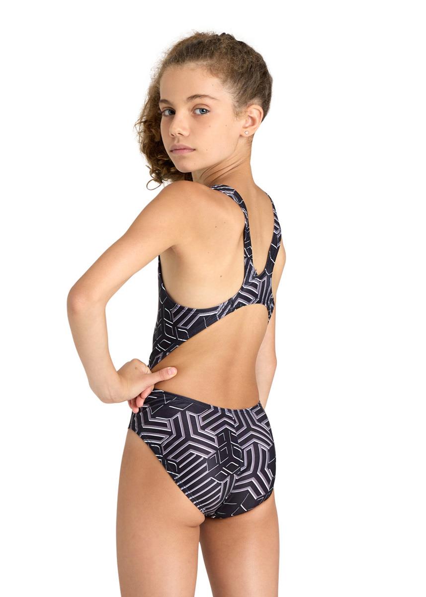 Arena Girl's Kikko Swim Tech Back Swimsuit - Black/Multi-brand