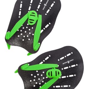 Mad Wave Hand Paddles - Black / Green