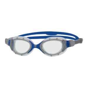 Zoggs Predator Flex Goggles - Grey / Blue / Clear-0