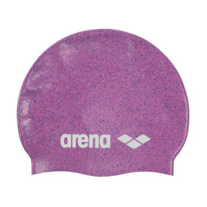 Arena Recycled Junior Silicone Swim Cap - Pink/Multi