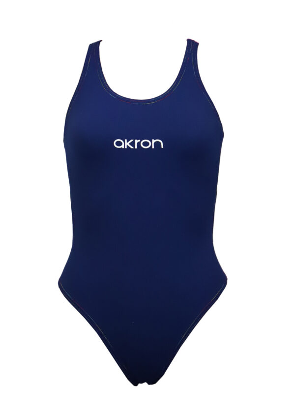 Akron Kids Babbitt Evo Swimsuit - Navy Blue/Deejay Pink-0