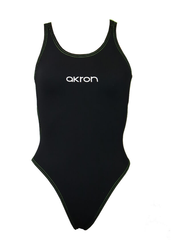 Akron Kids Babbitt Evo Swimsuit - Black/Comedy Green-0