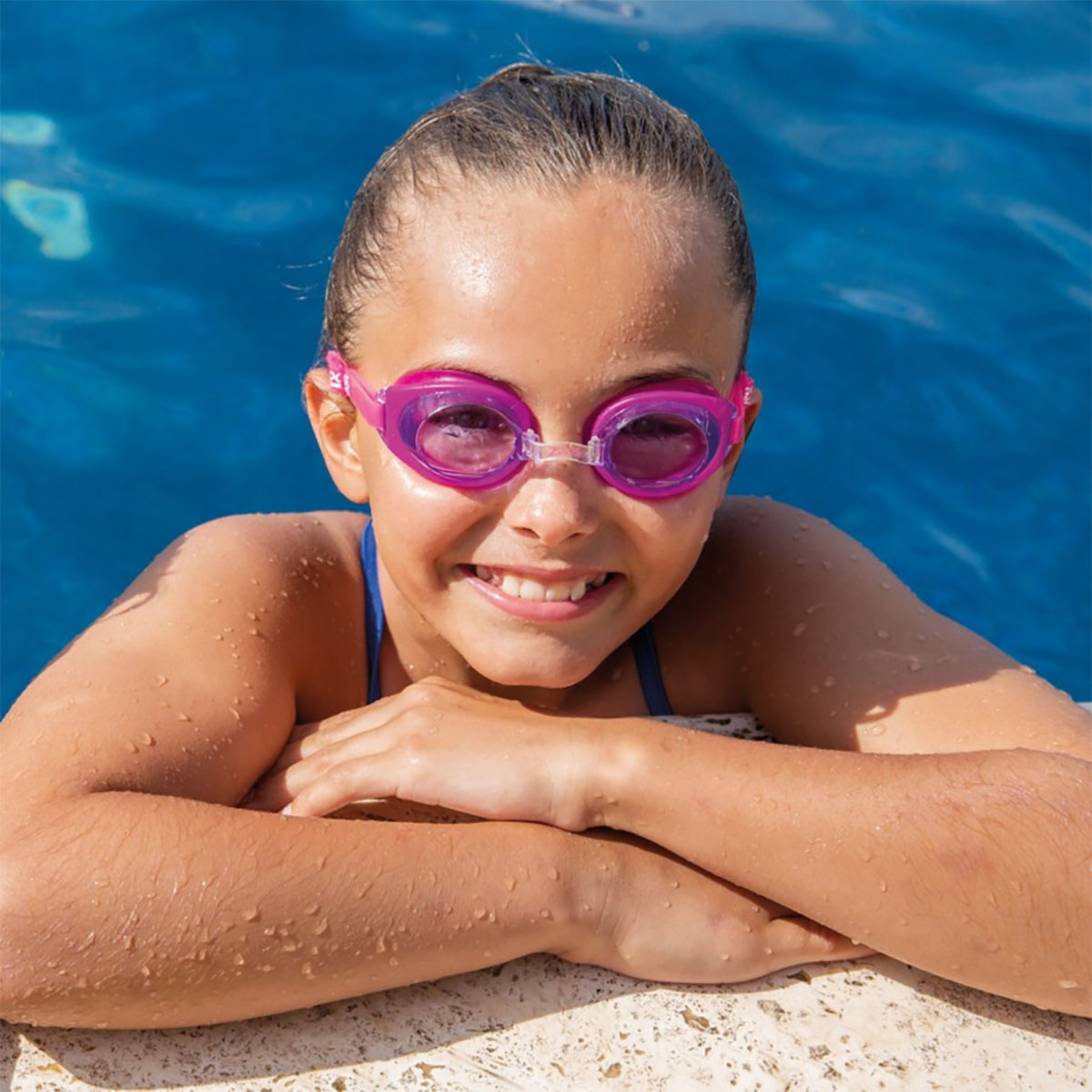 Zoggs Ripper Junior Goggles - Pink / Purple-brand