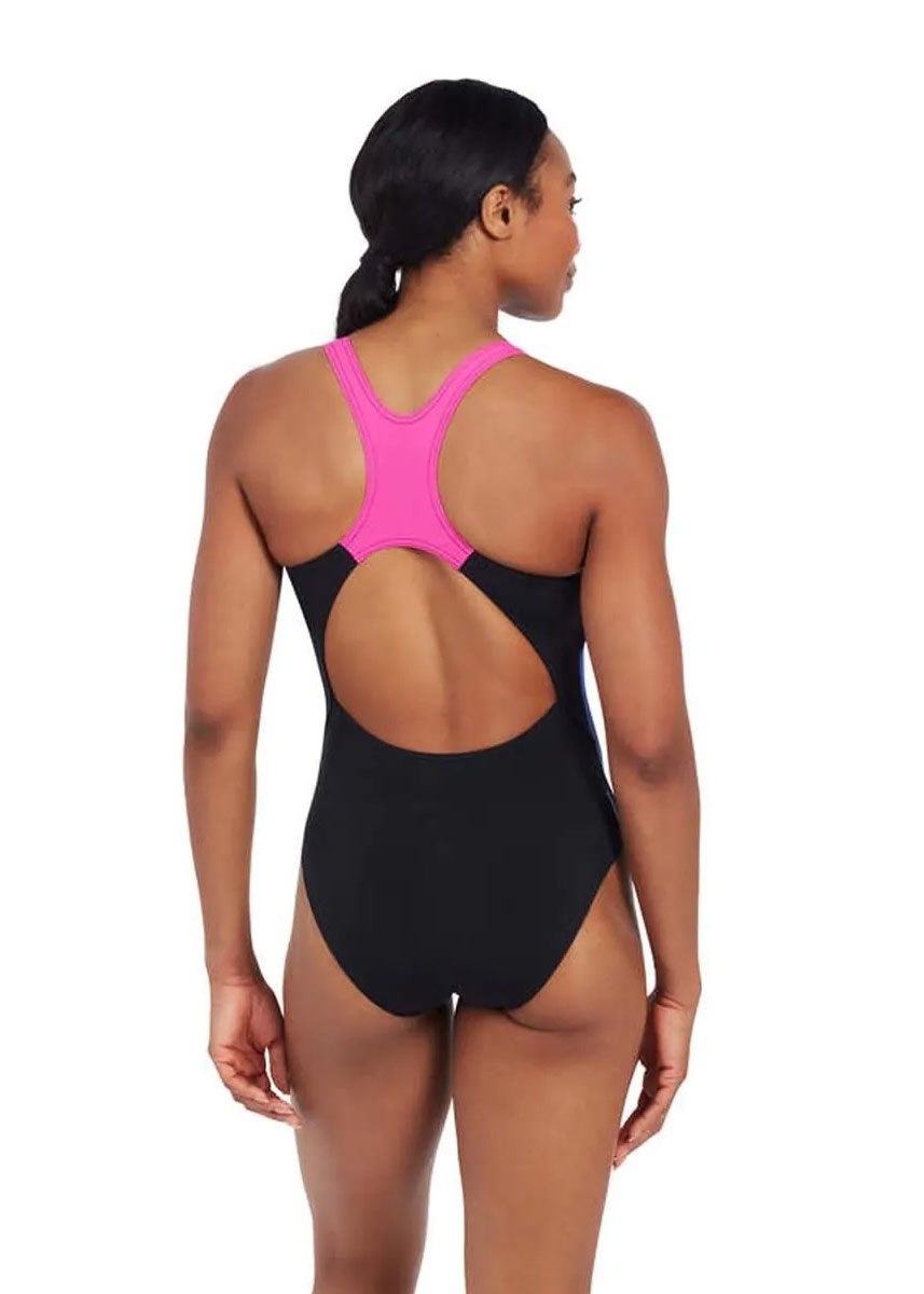 Zoggs Actionback Swimsuit - Fleet Print