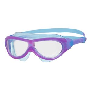 Zoggs Phantom Junior Mask - Purple/ Light Blue/ Clear-0
