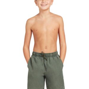 Zoggs Boys Mosman Washed 15 Inch Shorts - Khaki
