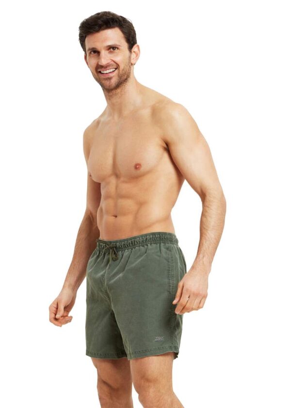 Zoggs Mens Mosman Washed 15 Inch Shorts - Khaki