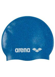 Arena Recycled Junior Silicone Swim Cap - Blue/Multi