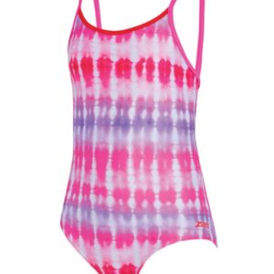 Zoggs Girls Starback Swimsuit - Sunset Haze Print