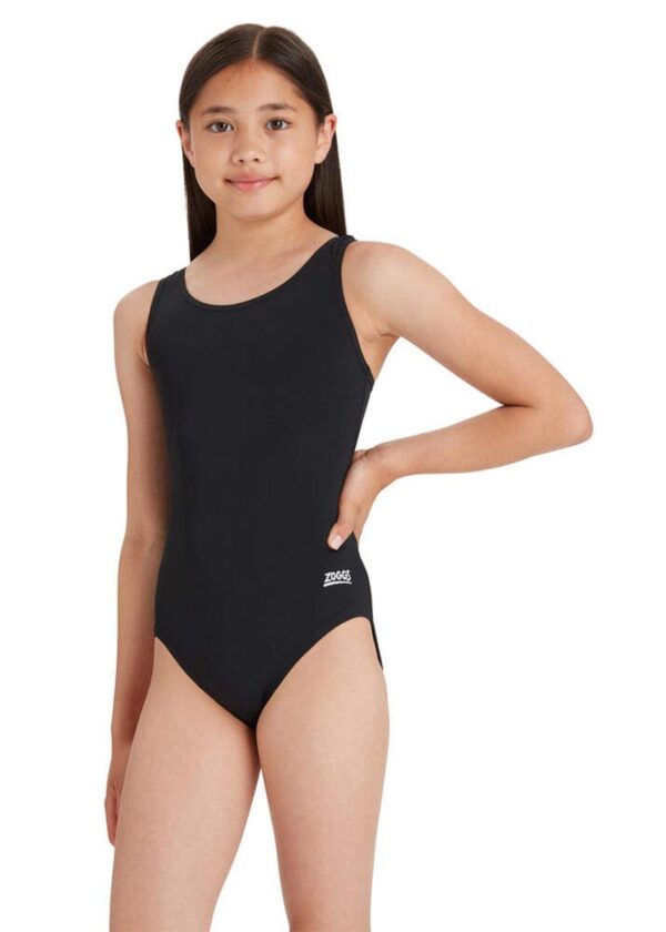 Zoggs Girls Cottesloe Sportback One Piece - Black