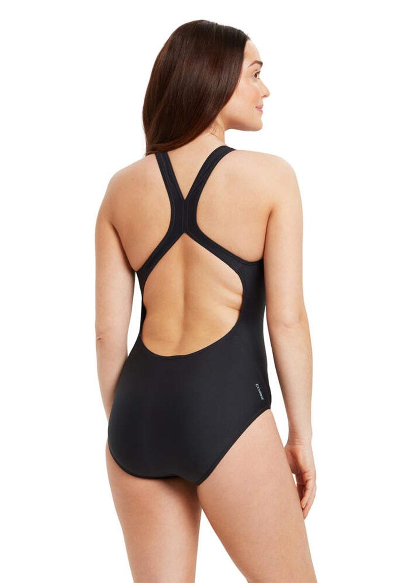 Zoggs Cottesloe Flyback Swimsuit - Black