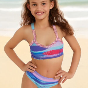 Dolfin Girls Surfs Up Print 2-Piece Bikini