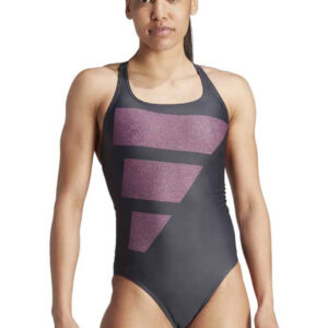 Adidas Big Bars Swimsuit - Carbon / Pink