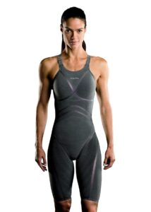 Dolfin Lightstrike Open back Flex Leg Tech Suit - Silver