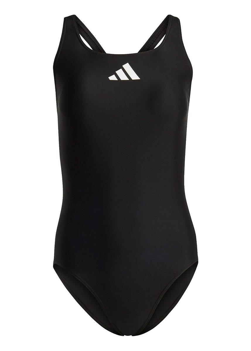 Adidas Women's 3 Bars Swimsuit - Black/White-576298