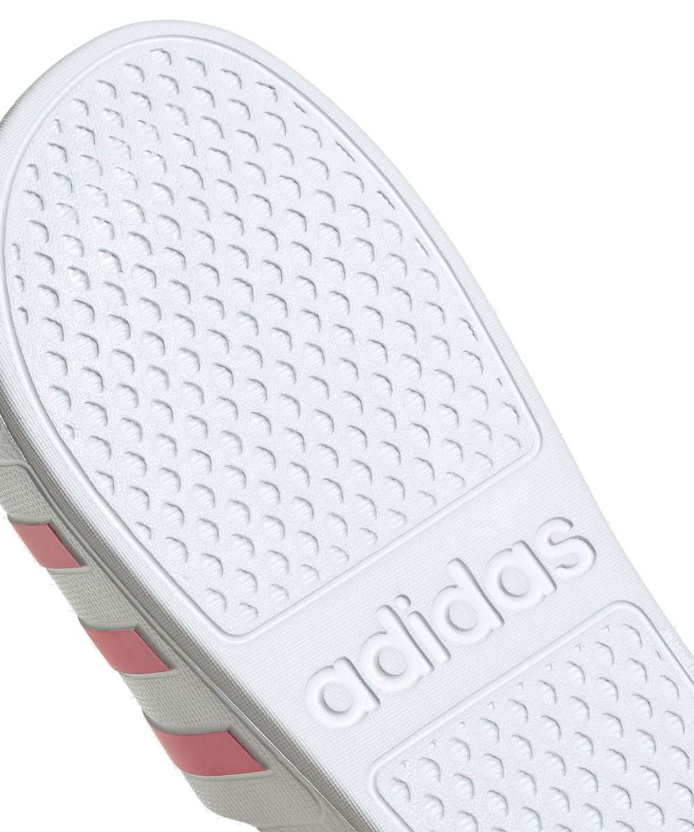 Adidas Womens Adilette Aqua Sliders - White/Pink-576522