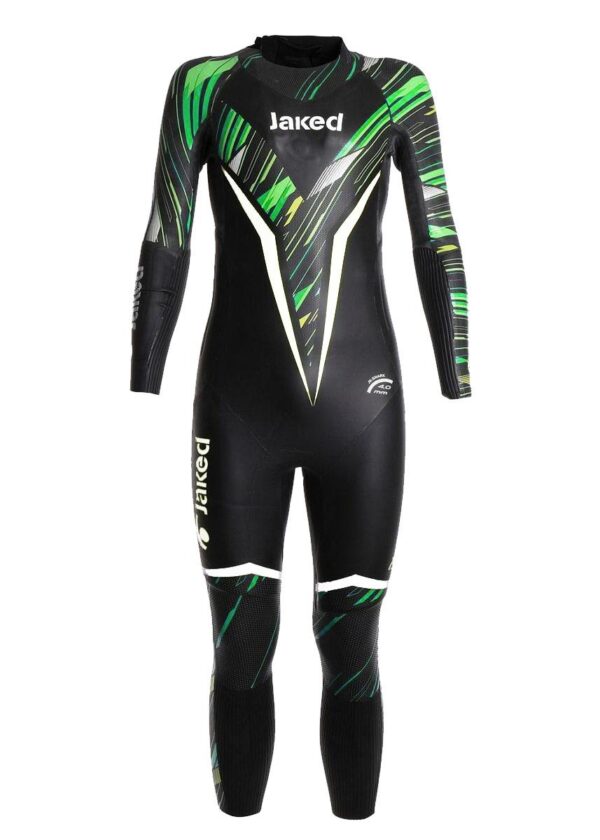 Jaked Mens Shockwave Multi Thickness Wetsuit - Black / Green
