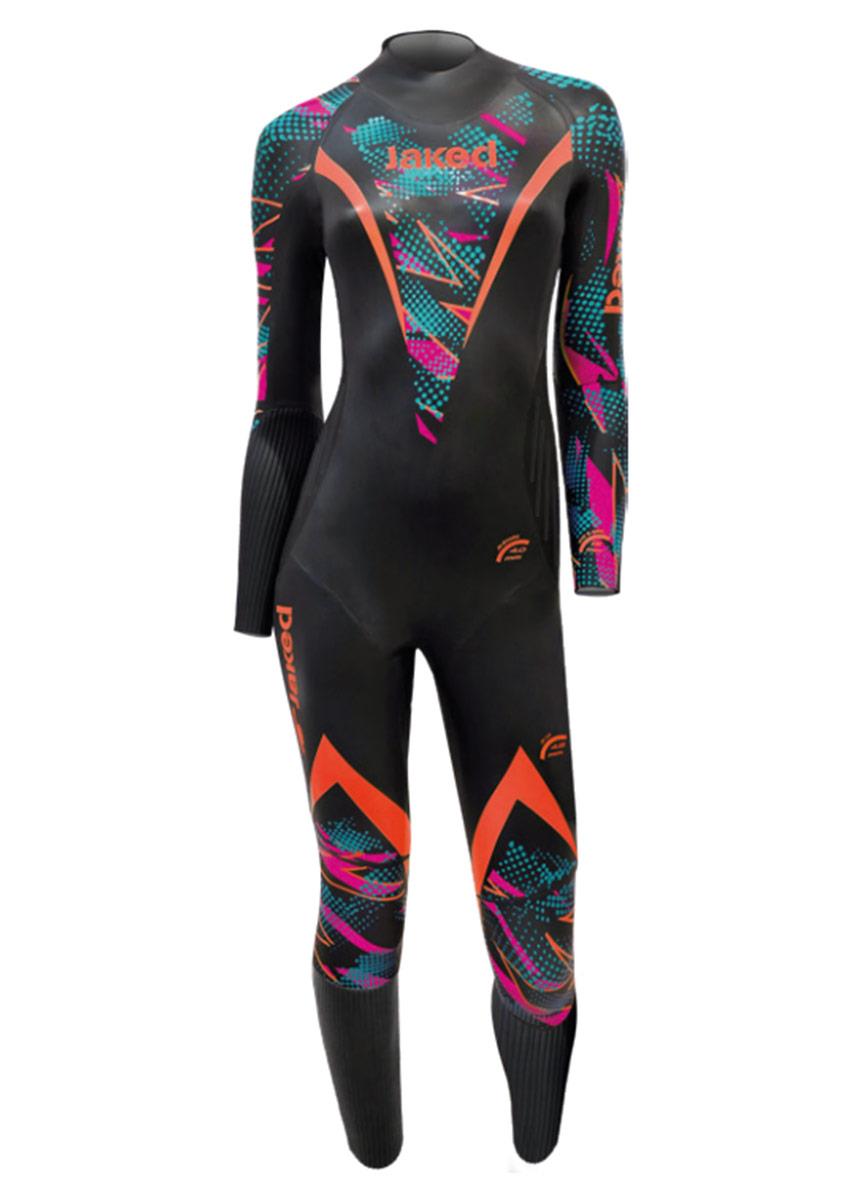 Jaked Womens Shockwave Multi Thickness Wetsuit - Black / Pink