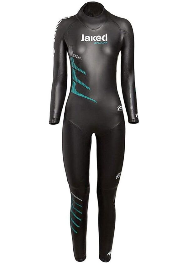 Jaked Womens Challenger Wetsuit - Black / Sky Blue