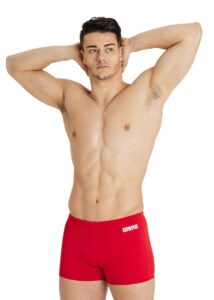 Arena Team Solid Swim Short - Red/White