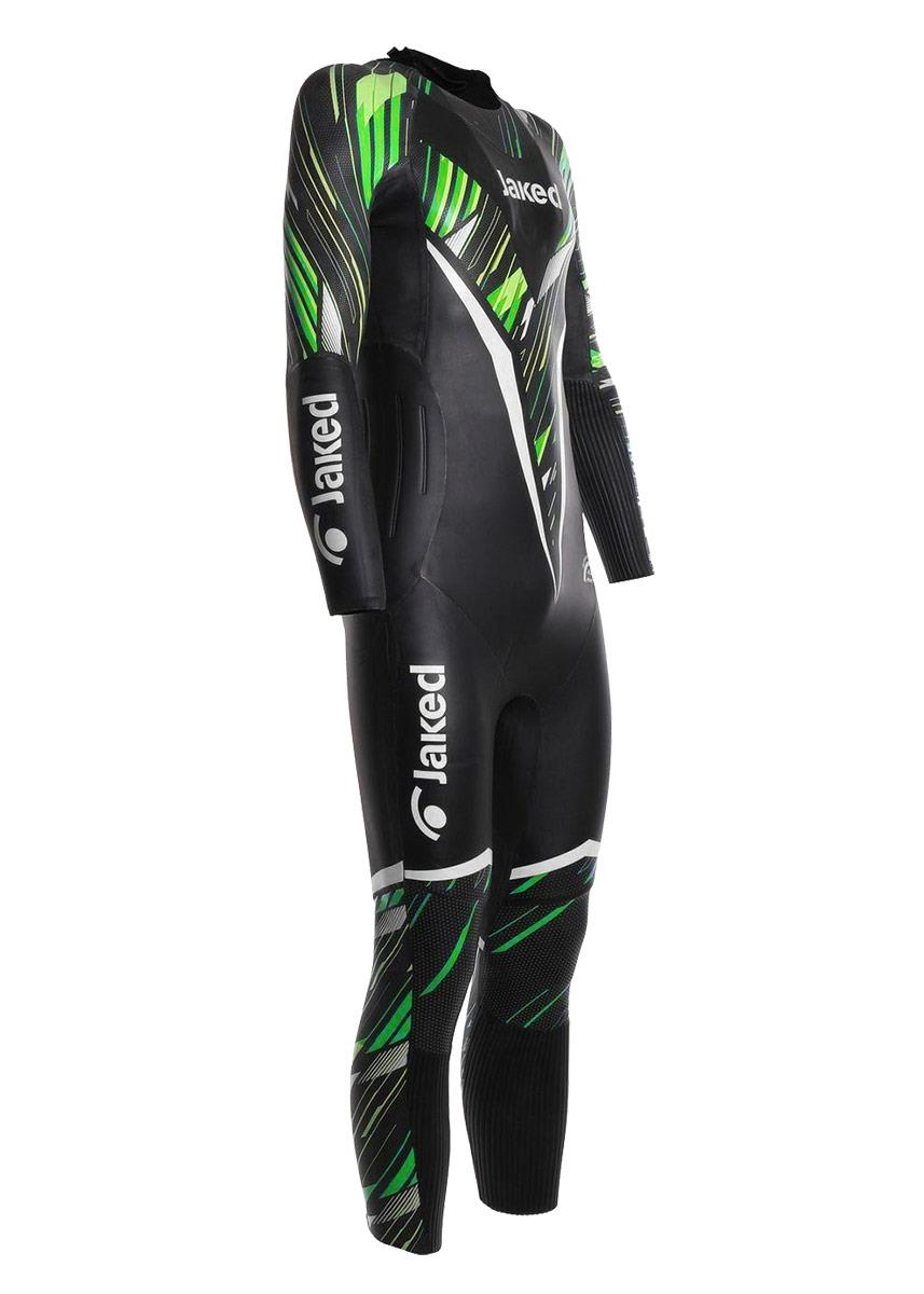 Jaked Mens Shockwave Multi Thickness Wetsuit - Black / Green-576387