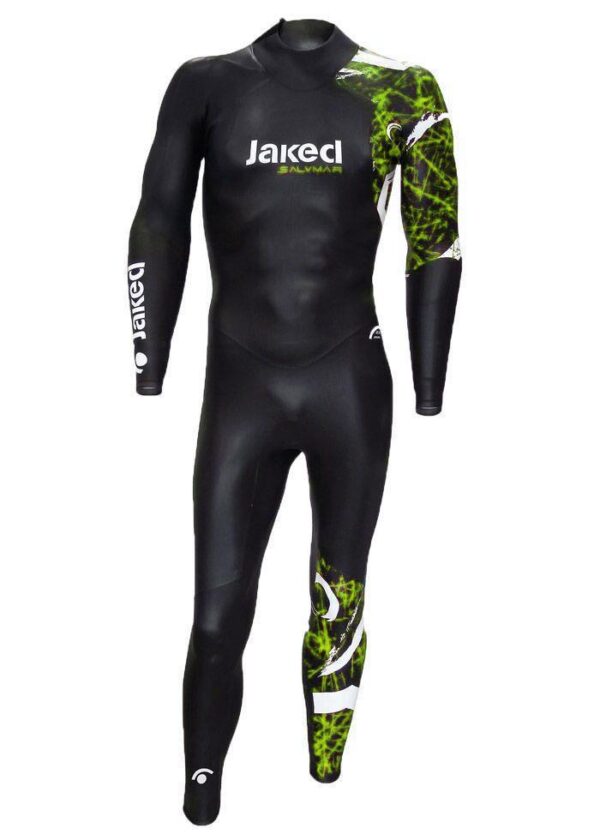 Jaked Mens FFWW Wetsuit - Black / Green