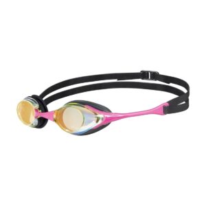 Arena Cobra Swipe Mirrored Goggle - Yellow/Copper/Pink